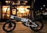 E-bike parked at storefront